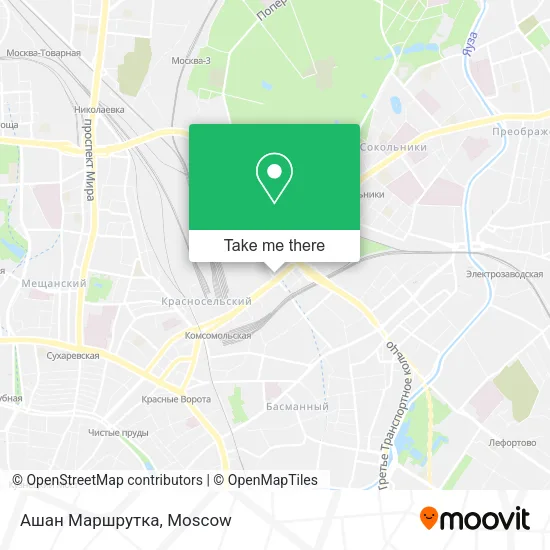 Ашан Маршрутка map