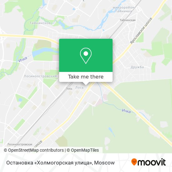 Остановка «Холмогорская улица» map