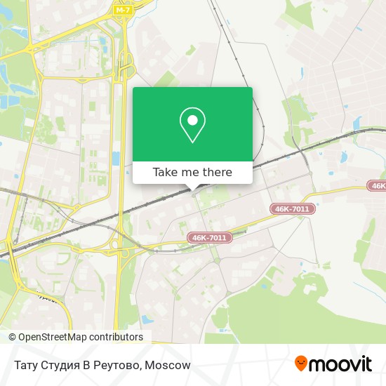 Тату Студия В Реутово map