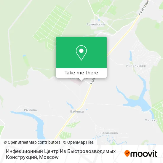 Инфекционный Центр Из Быстровозводимых Конструкций map