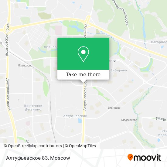 Алтуфьевское 83 map