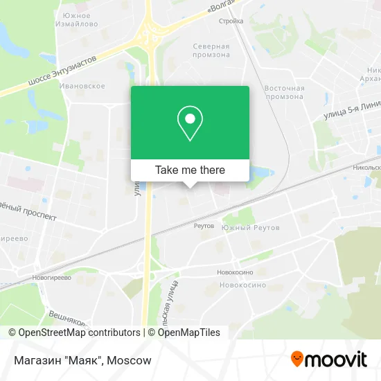 Магазин "Маяк" map