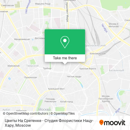 Цветы На Сретенке - Студия Флористики Нацу-Хару map