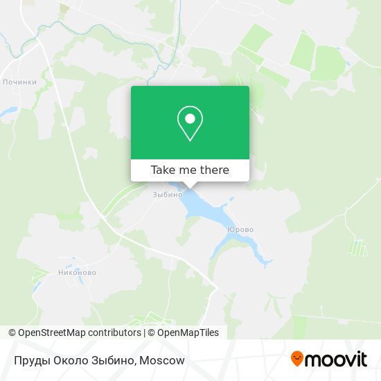 Пруды Около Зыбино map