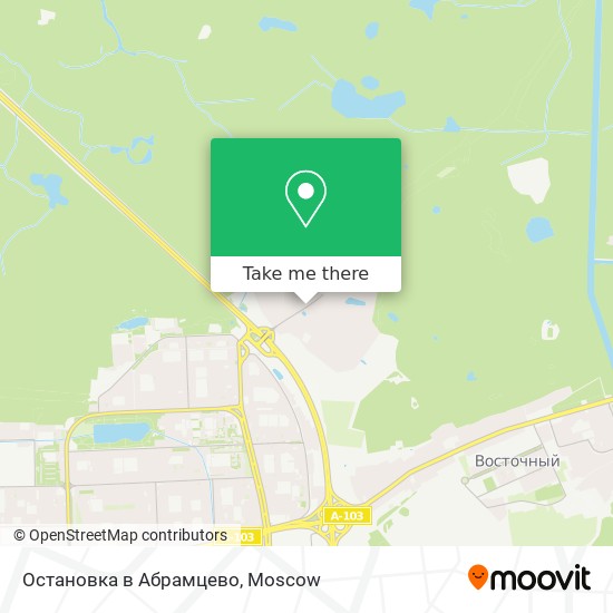 Остановка в Абрамцево map