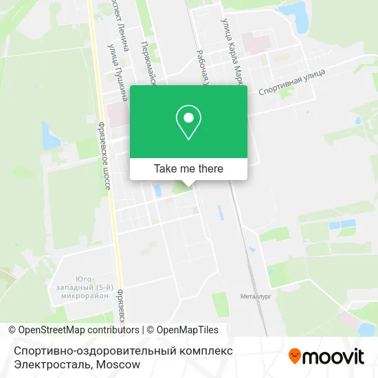 Спортивно-оздоровительный комплекс Электросталь map