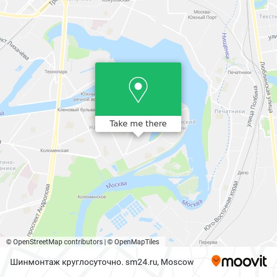Шинмонтаж круглосуточно. sm24.ru map