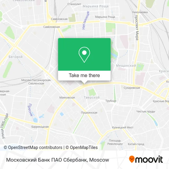 Московский Банк ПАО Сбербанк map