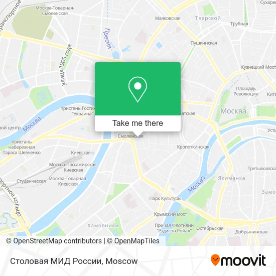 Столовая МИД России map