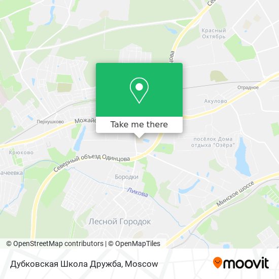 Дубковская Школа Дружба map