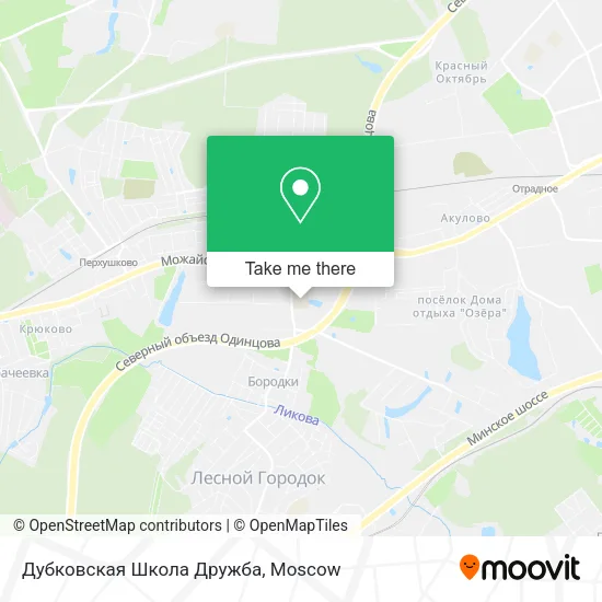 Дубковская Школа Дружба map