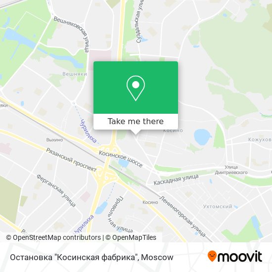 Остановка "Косинская фабрика" map