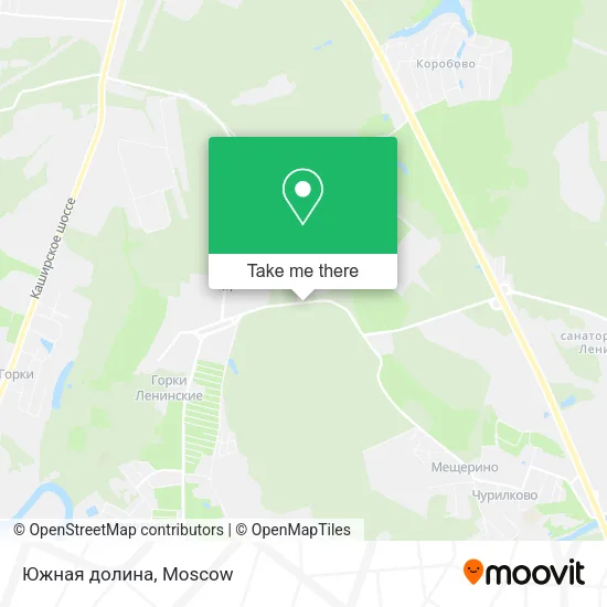 Южная долина map