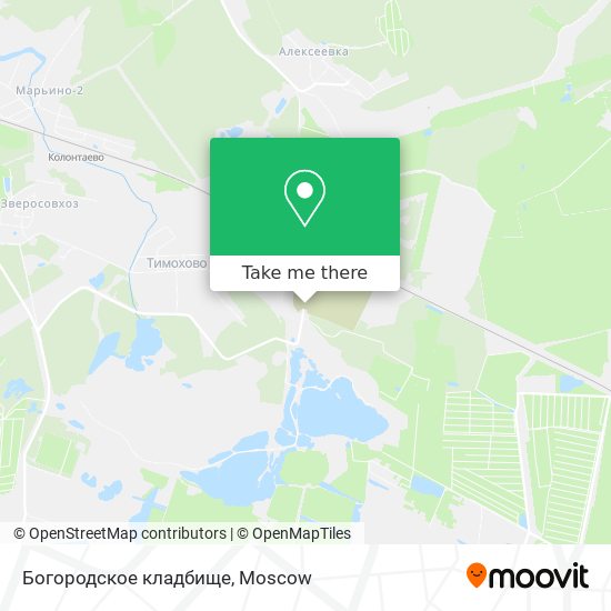 Богородское кладбище map