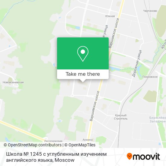 Школа № 1245 с углубленным изучением английского языка map