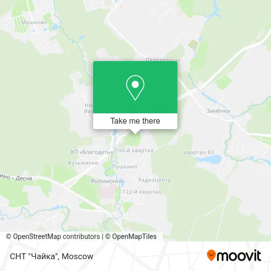 СНТ "Чайка" map