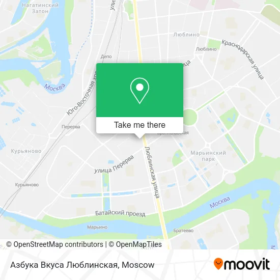 Азбука Вкуса Люблинская map