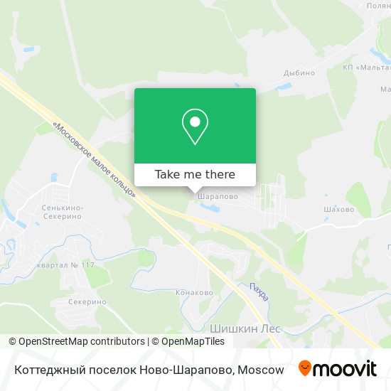 Коттеджный поселок Ново-Шарапово map