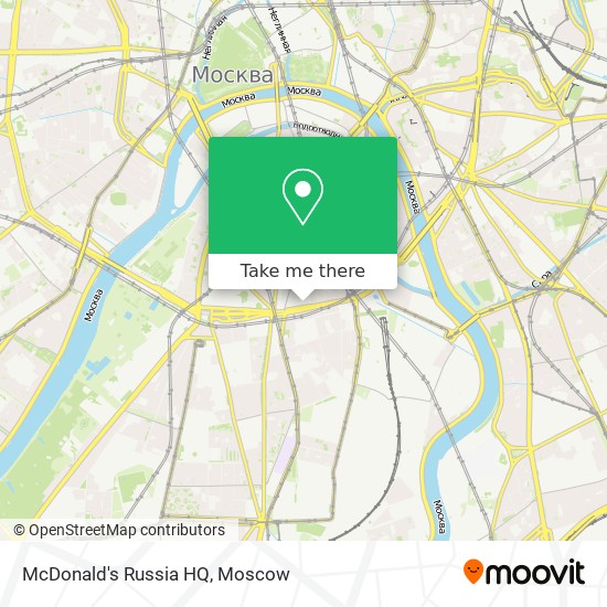 McDonald's Russia HQ map