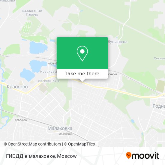 ГИБДД в малаховке map