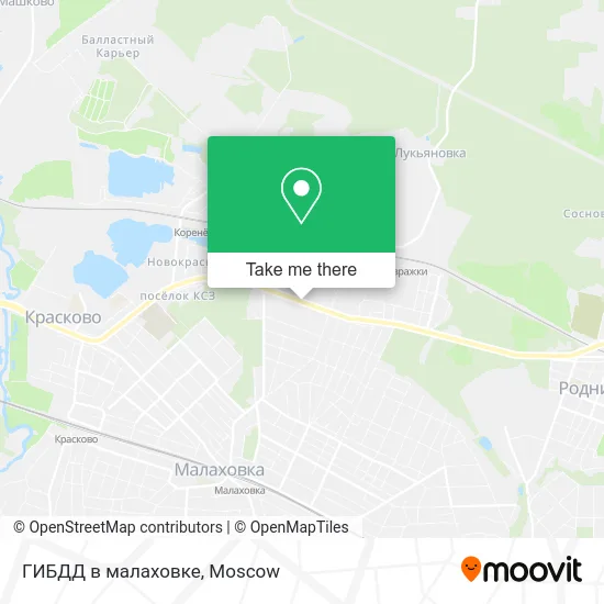 ГИБДД в малаховке map