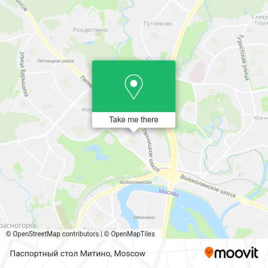 Паспортный стол Митино map