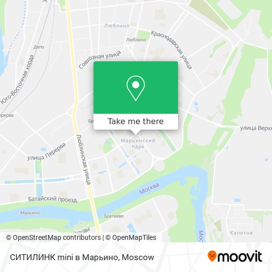 СИТИЛИНК mini в Марьино map