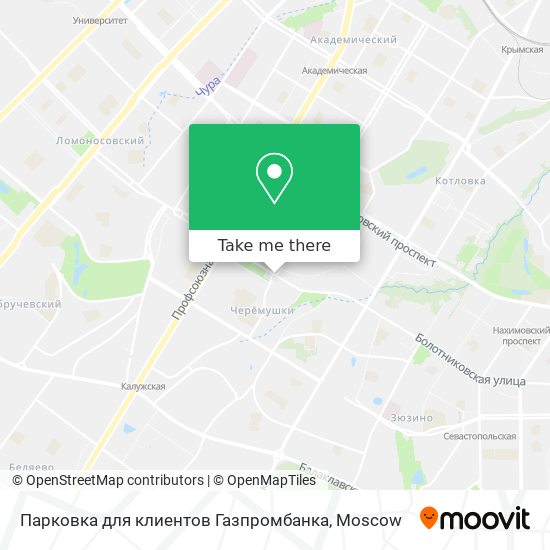 Парковка для клиентов Газпромбанка map