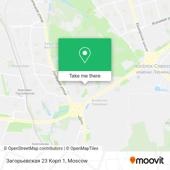 Загорьевская 23 Корп 1 map