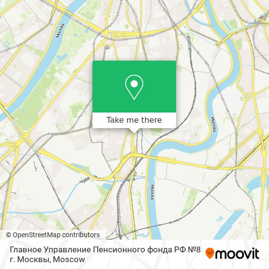 Главное Управление Пенсионного фонда РФ №8 г. Москвы map