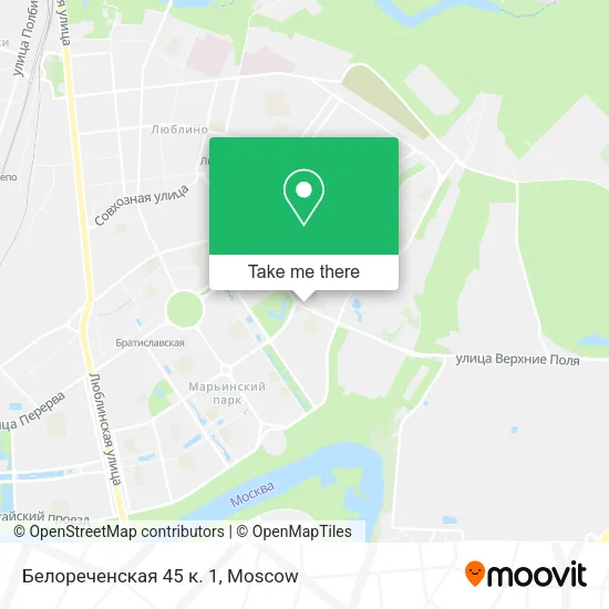 Белореченская 45 к. 1 map