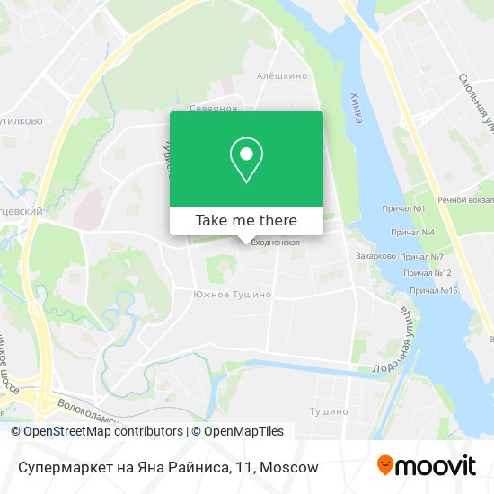 Супермаркет на Яна Райниса, 11 map