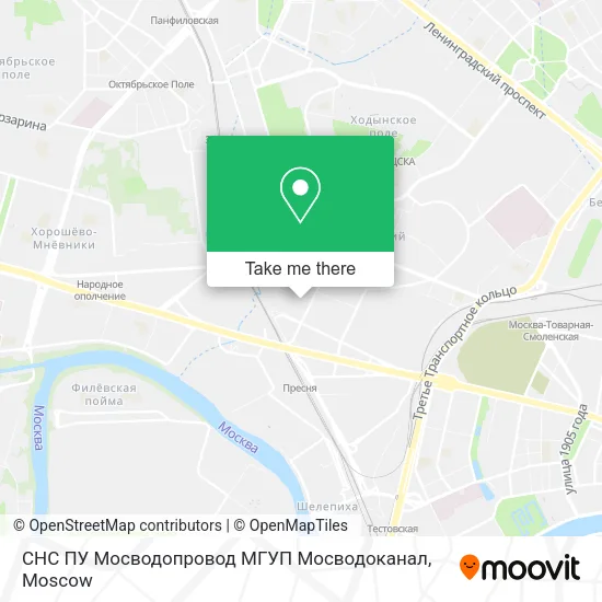 СНС ПУ Мосводопровод МГУП Мосводоканал map