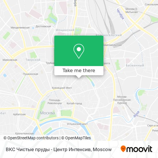 ВКС Чистые пруды - Центр Интенсив map