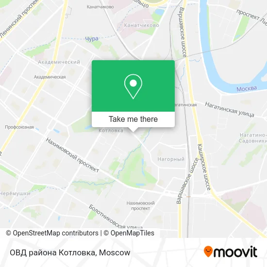 ОВД района Котловка map