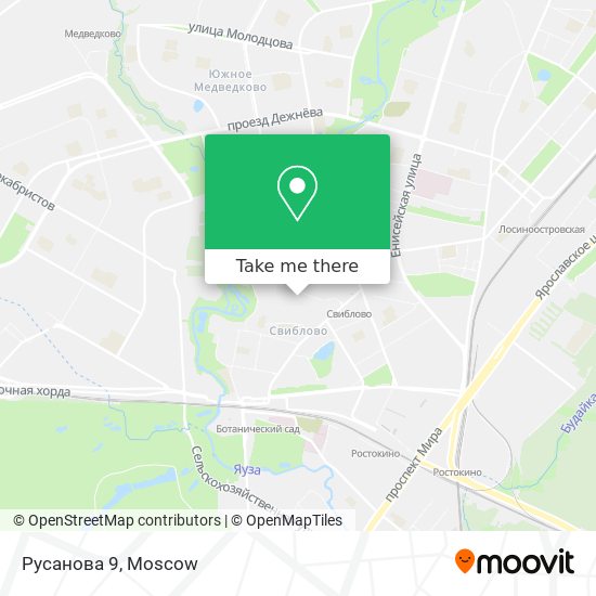 Русанова 9 map