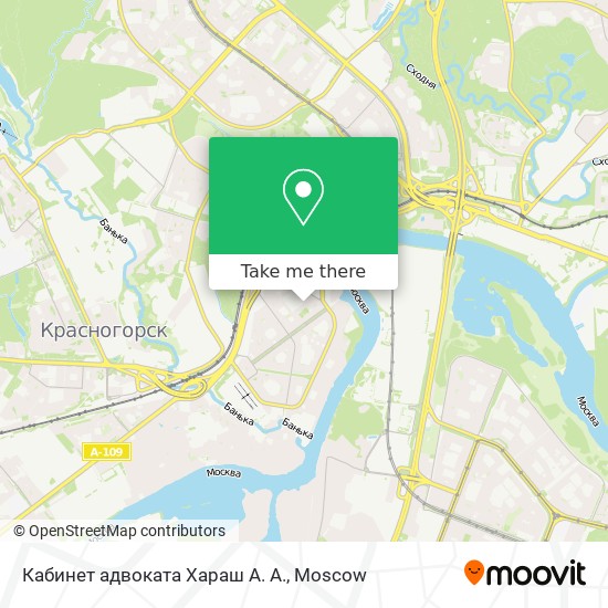 Кабинет адвоката Хараш А. А. map