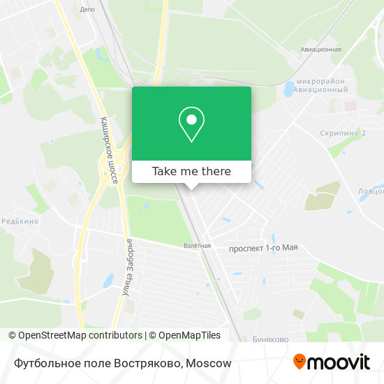 Футбольное поле Востряково map