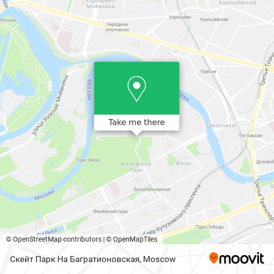 Скейт Парк На Багратионовская map