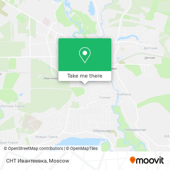 СНТ Ивантеевка map
