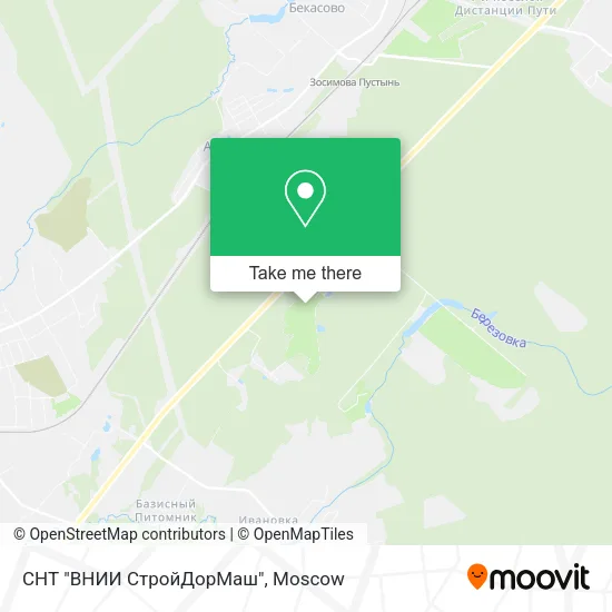 СНТ "ВНИИ СтройДорМаш" map