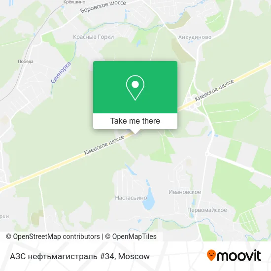 АЗС нефтьмагистраль #34 map