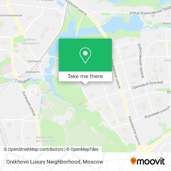Orekhovo Luxury Neighborhood map