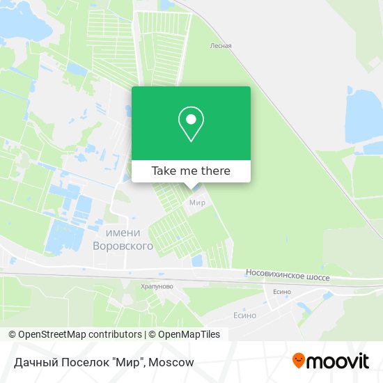 Дачный Поселок "Мир" map