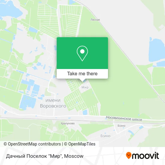 Дачный Поселок "Мир" map