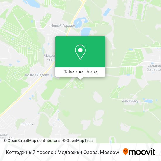 Коттеджный поселок Медвежьи Озера map