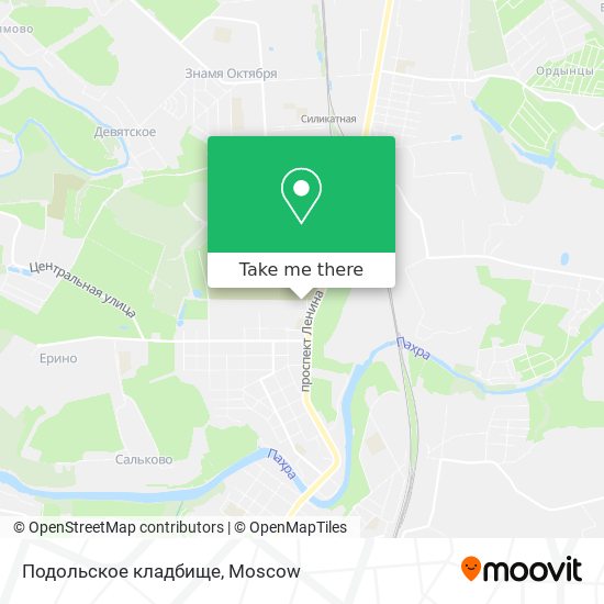 Подольское кладбище map