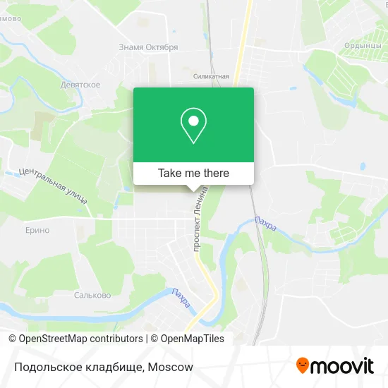 Подольское кладбище map