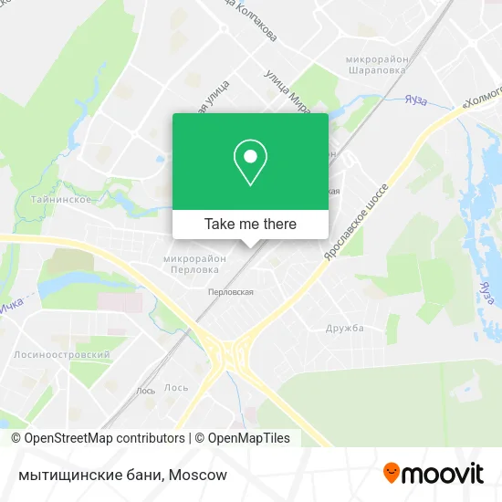 мытищинские бани map
