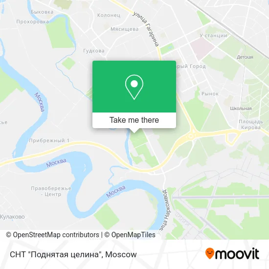 СНТ "Поднятая целина" map